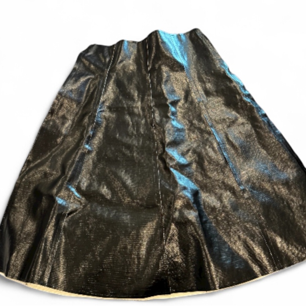 MARINA MOSCONE 
Cha Cha Coated Canvas Midi Skirt - Picture 3 of 7